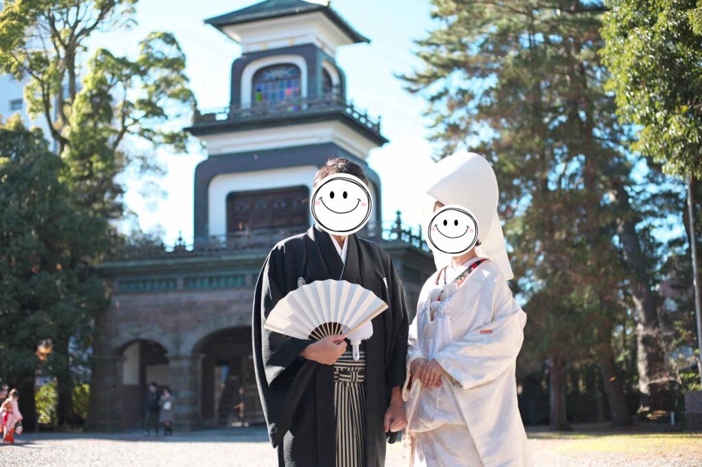 結婚相談所マリアージュ・プリヴェの成婚者。女性医師のウェディング写真