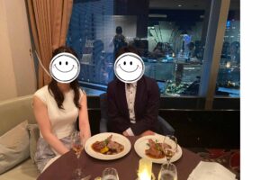 結婚相談所マリアージュ・プリヴェの成婚者。女性医師＆弁護士男性のプロポーズ写真